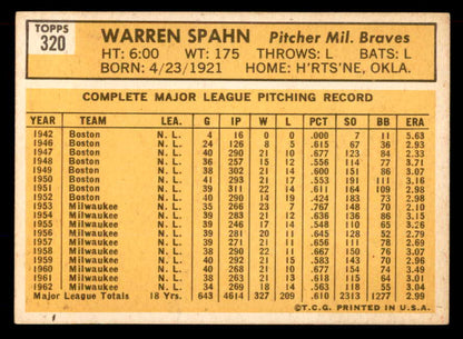 1963 Topps Baseball #126 Bob Uecker Braves EX-MT 565508