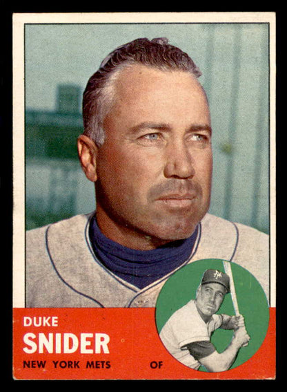 1963 Topps Baseball #550 Duke Snider Mets EX-MT 565511