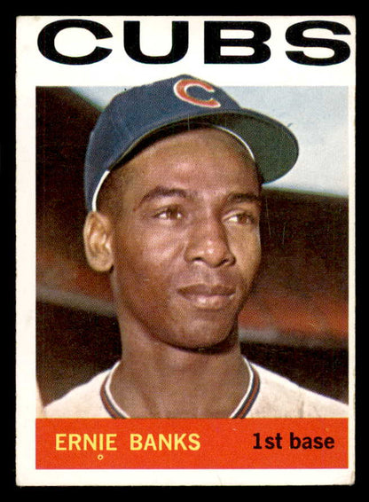 1964 Topps Baseball # 55 Ernie Banks Cubs VG-EX 565517