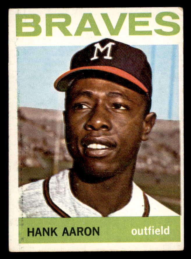 1964 Topps Baseball #300 Hank Aaron Braves EX+/EX-MT 565518