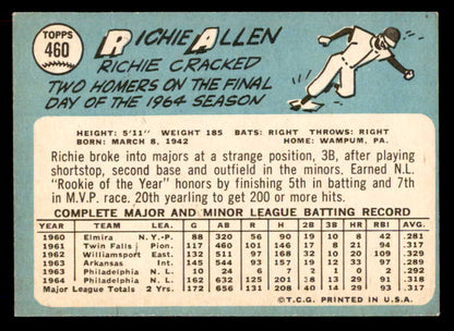 1965 Topps Baseball #460 Richie Allen Phillies NR-MT 565531