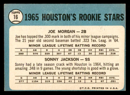 1965 Topps Baseball # 16 Joe Morgan Astros EX-MT 565547