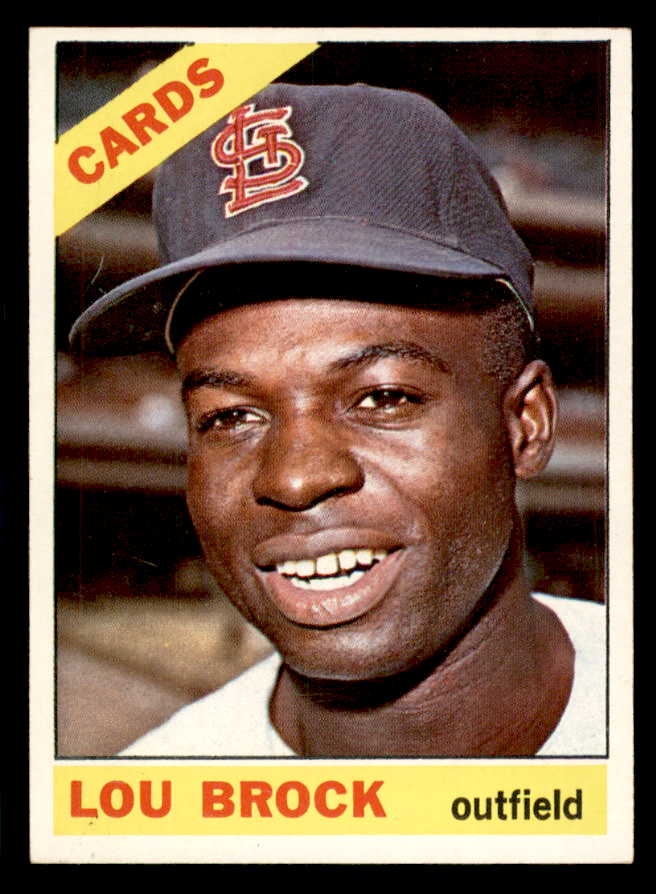 1966 Topps Baseball #125 Lou Brock Cardinals NR-MT 565557