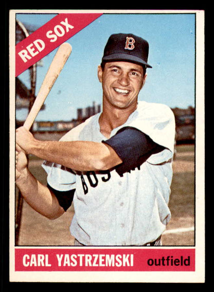 1966 Topps Baseball # 70 Carl Yastrzemski Red Sox VG-EX 565572