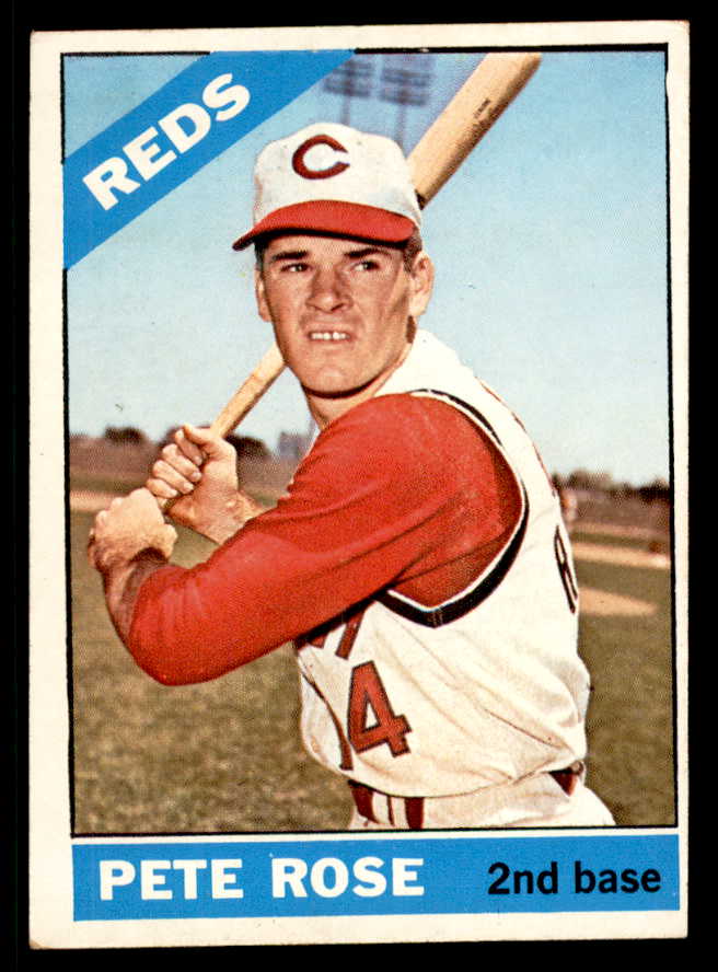 1966 Topps Baseball # 30 Pete Rose Reds EX 565576