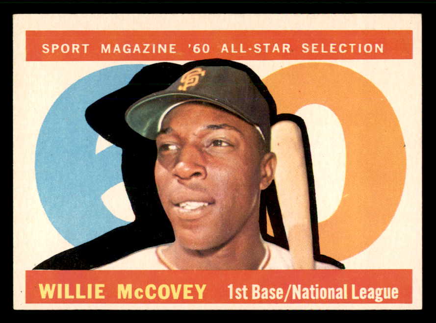 1960 Topps Baseball #554 Willie McCovey A.S. Giants EX-MT 565588