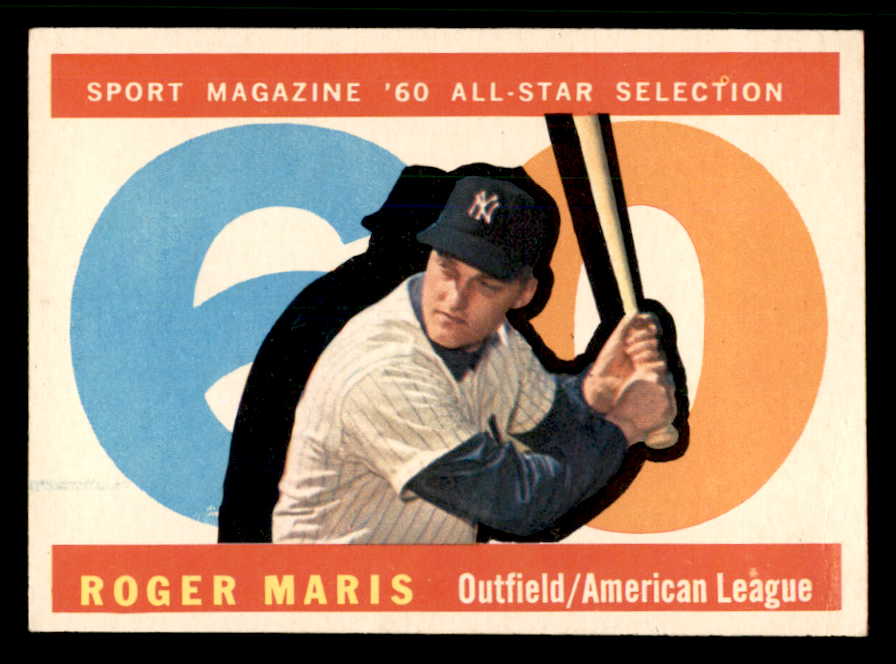 1960 Topps Baseball #565 Roger Maris A.S. Yankees EX-MT 565593