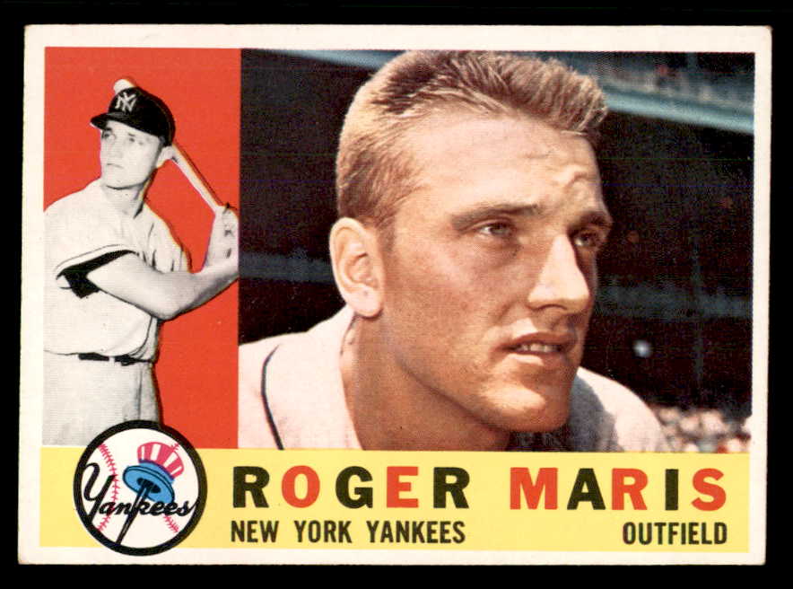 1960 Topps Baseball #377 Roger Maris Yankees EX+/EX-MT 565595