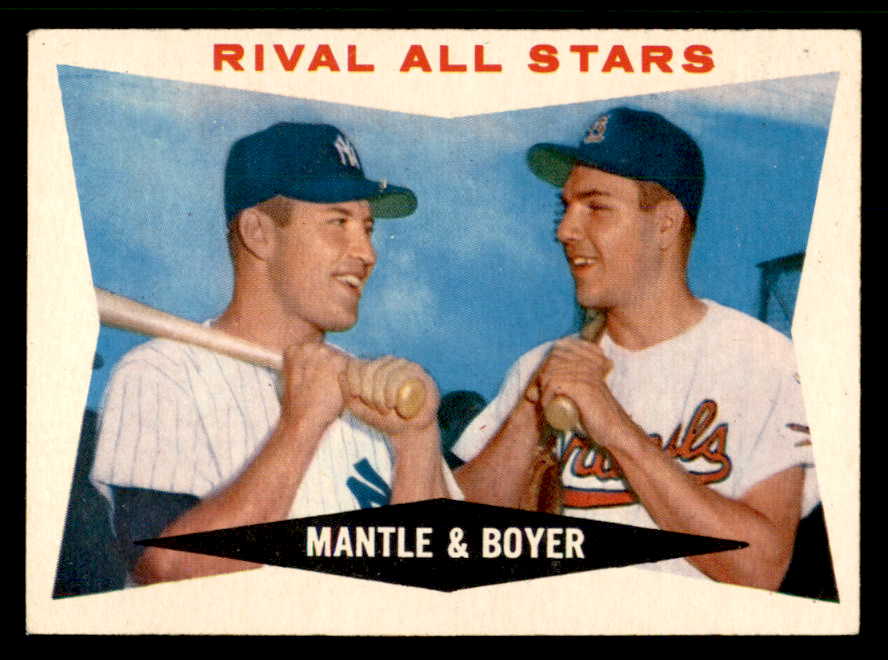 1960 Topps Baseball #160 Mickey Mantle Ken Boyer EX-MT 565596
