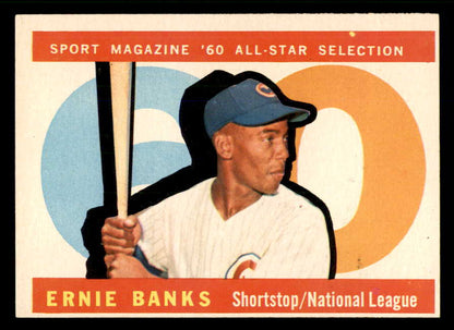 1960 Topps Baseball #560 Ernie Banks A.S. Cubs EX+/EX-MT 565603