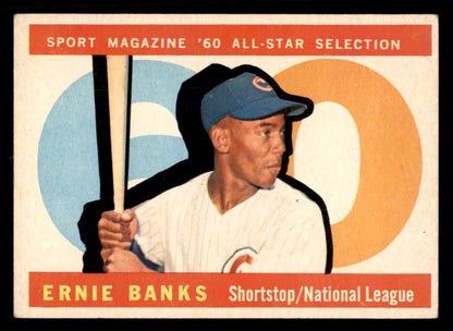 1960 Topps Baseball #560 Ernie Banks A.S. Cubs EX+/EX-MT 565604