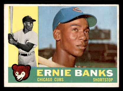 1960 Topps Baseball # 10 Ernie Banks Cubs EX-MT 565605