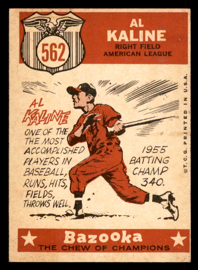 1959 Topps Baseball #562 Al Kaline A.S. Tigers EX-MT 565607