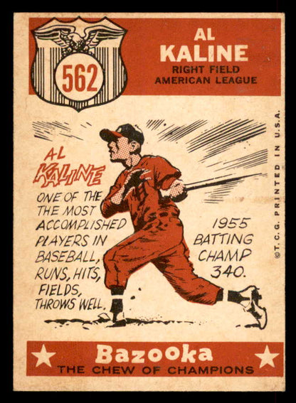 1959 Topps Baseball #562 Al Kaline A.S. Tigers EX-MT 565607