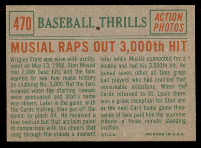 1959 Topps Baseball #470 Stan Musial IA Cardinals EX-MT 565609