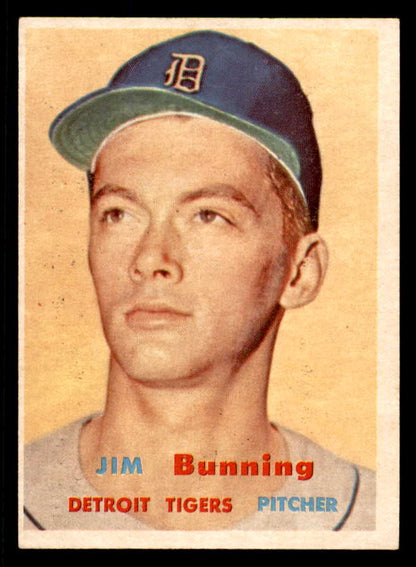 1957 Topps Baseball #338 Jim Bunning Tigers EX-MT 565613