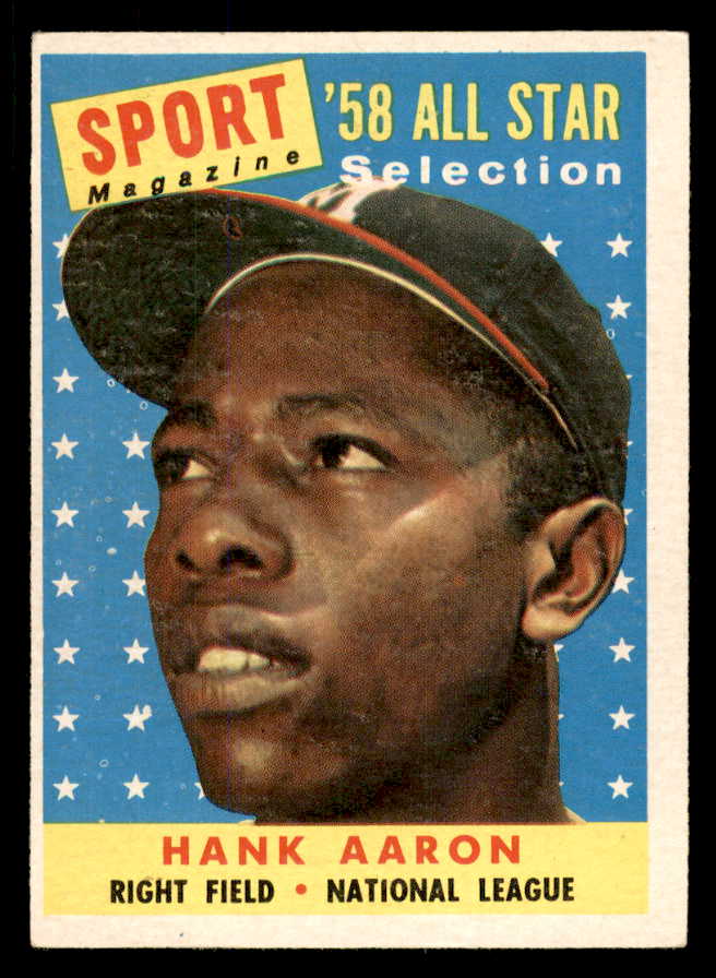 1958 Topps Baseball #488 Hank Aaron A.S. Braves EX-MT 565617