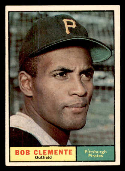1961 Topps Baseball #388 Roberto Clemente Pirates EX-MT 565632