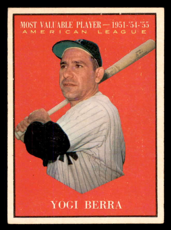 1961 Topps Baseball #472 Yogi Berra MVP Yankees EX-MT 565634