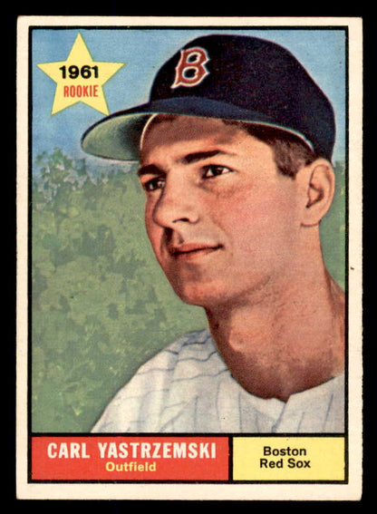 1961 Topps Baseball #287 Carl Yastrzemski Red Sox EX-MT 565637