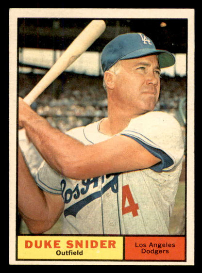 1961 Topps Baseball #443 Duke Snider Dodgers EX-MT 565639