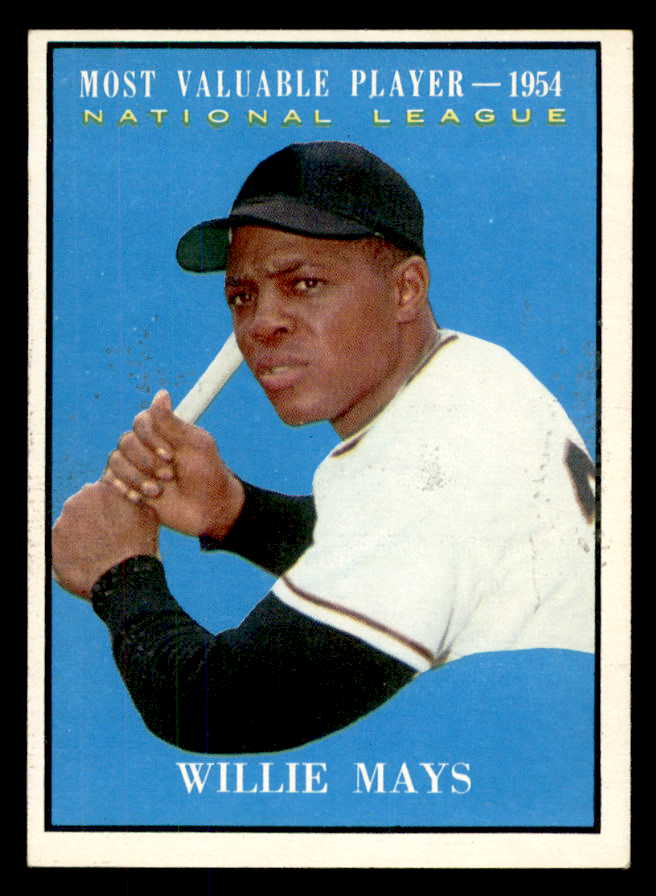 1961 Topps Baseball #482 Willie Mays MVP Giants EX-MT 565643