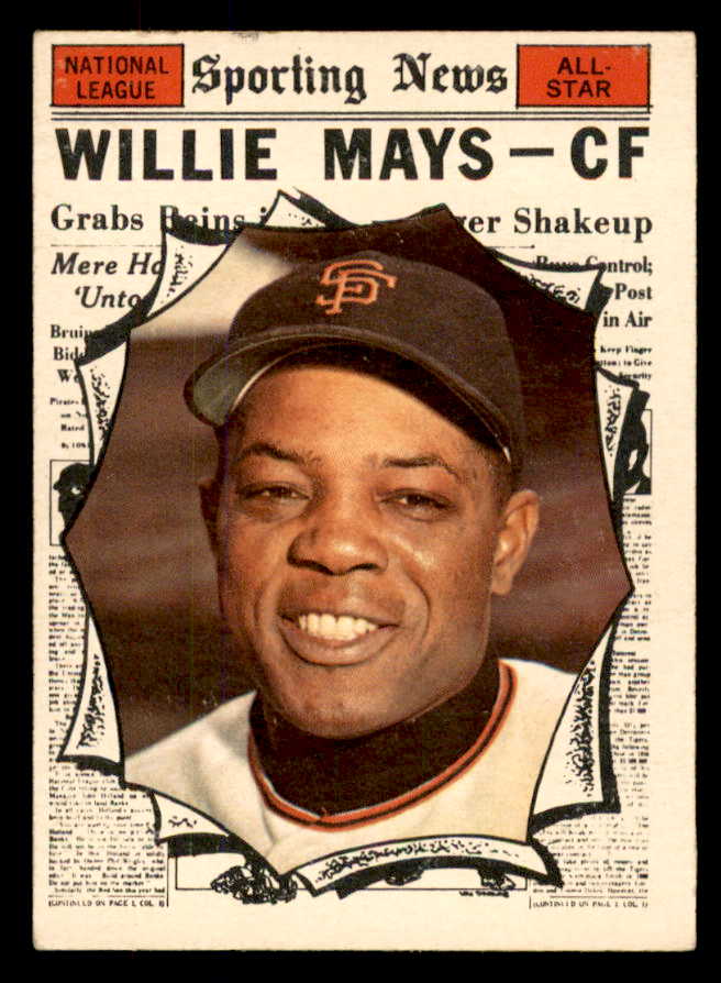 1961 Topps Baseball #579 Willie Mays A.S. Giants EX+/EX-MT 565645