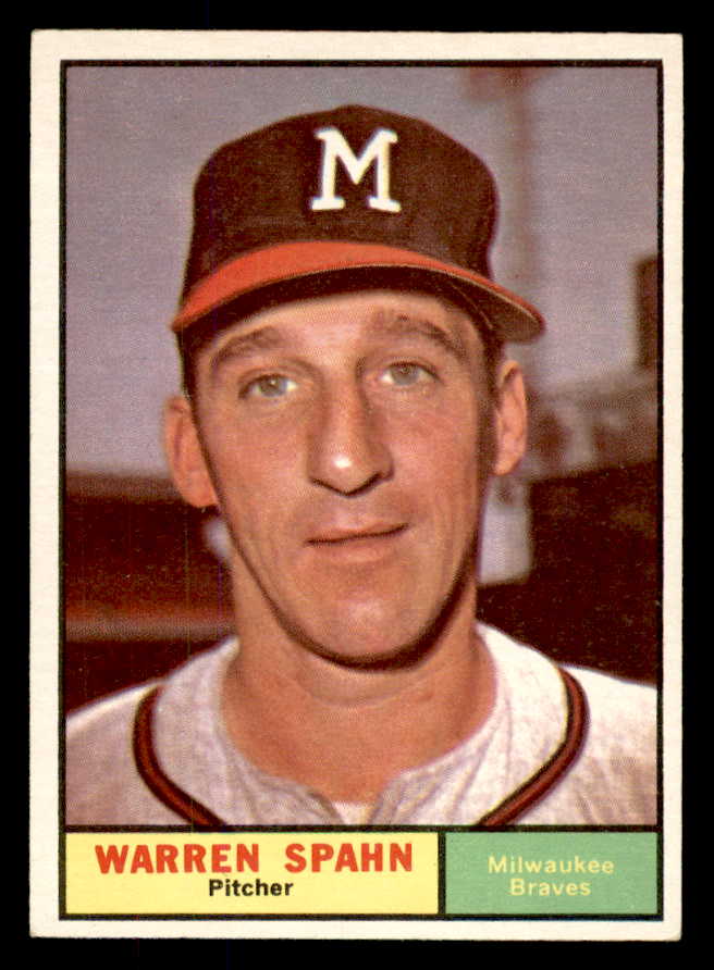 1961 Topps Baseball #200 Warren Spahn Braves EX-MT 565646