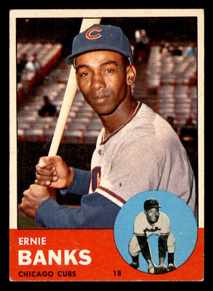 1963 Topps Baseball #380 Ernie Banks Cubs EX+/EX-MT 565648