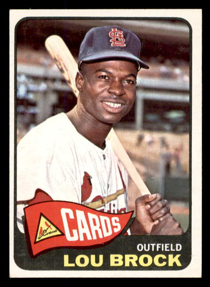 1965 Topps Baseball #540 Lou Brock Cardinals EX+/EX-MT 565649
