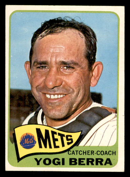1965 Topps Baseball #470 Yogi Berra Mets EX+/EX-MT 565650