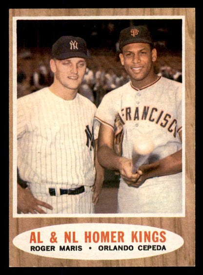 1962 Topps Baseball #401 Roger Maris Orlando Cepeda EX-MT 565659