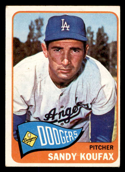 1965 Topps Baseball #300 Sandy Koufax Dodgers VG-EX 565664