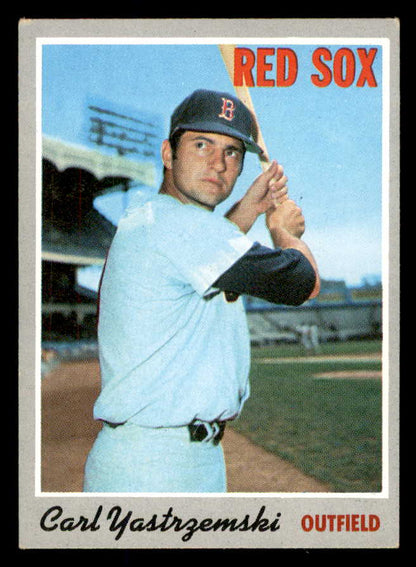 1970 Topps Baseball # 10 Carl Yastrzemski Red Sox EX+/EX-MT 565671