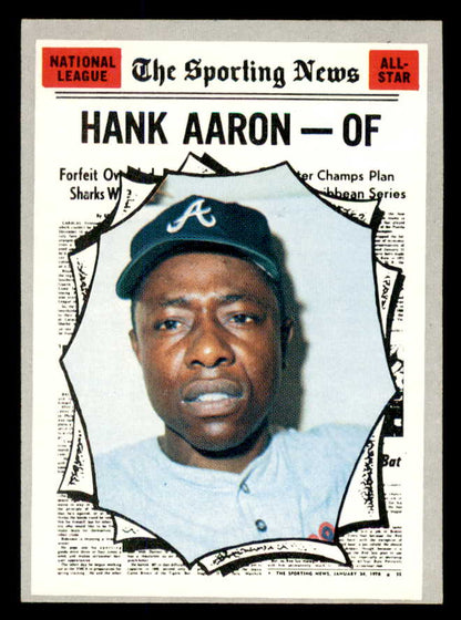 1970 Topps Baseball #462 Hank Aaron A.S. Braves EX-MT 565684