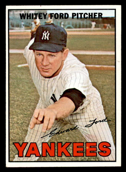 1967 Topps Baseball #  5 Whitey Ford Yankees EX-MT 565685