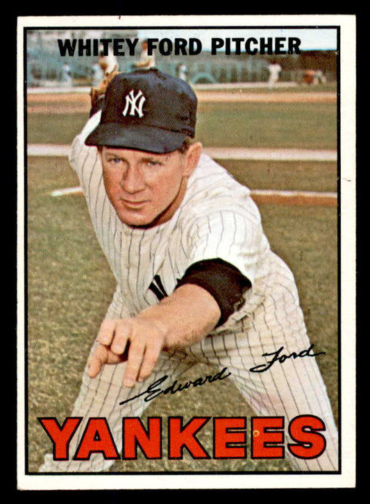 1967 Topps Baseball #  5 Whitey Ford Yankees EX-MT 565685
