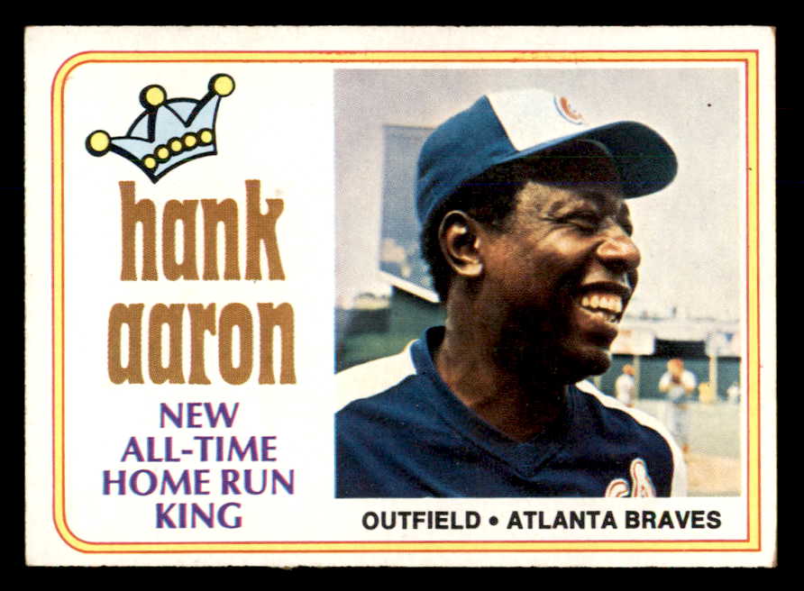 1974 Topps Baseball #  1 Hank Aaron Braves EX+/EX-MT 565699