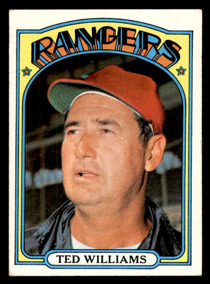 1972 Topps Baseball #510 Ted Williams Rangers EX+/EX-MT 565701