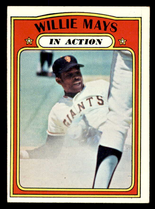 1972 Topps Baseball # 50 Willie Mays IA Giants EX-MT 565705