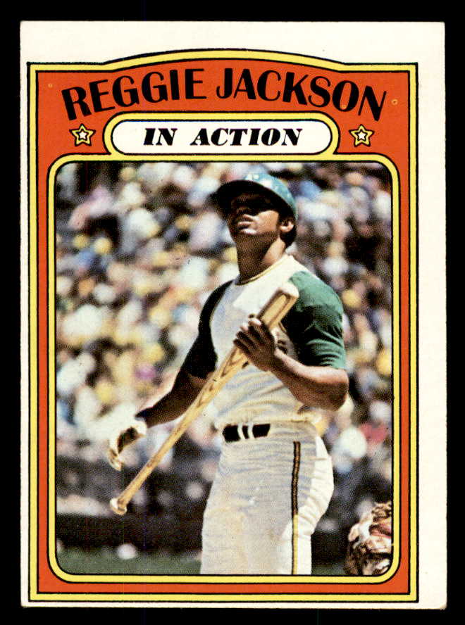 1972 Topps Baseball #436 Reggie Jackson IA A's EX-MT 565706
