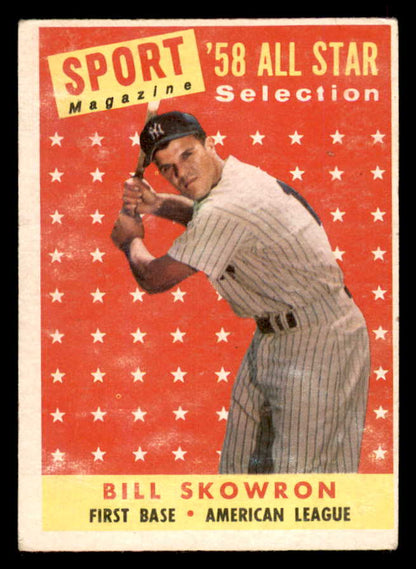 1958 Topps Baseball #477 Bill Skowron A.S. Yankees VG-EX 565717