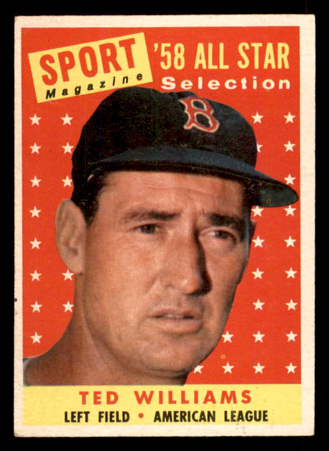 1958 Topps Baseball #485 Ted Williams A.S. Red Sox EX-MT 565720