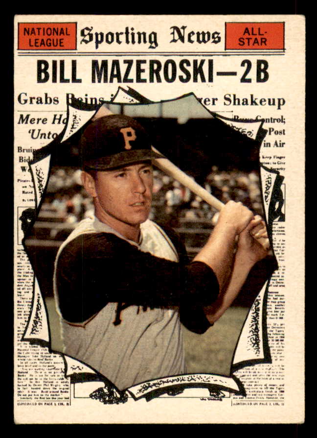 1961 Topps Baseball #571 Bill Mazeroski A.S. Pirates EX-MT 565723