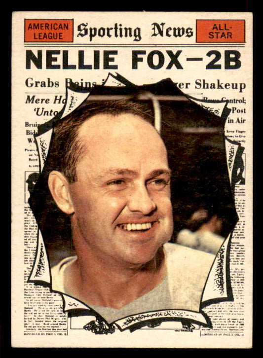 1961 Topps Baseball #570 Nellie Fox A.S. White Sox EX-MT 565724