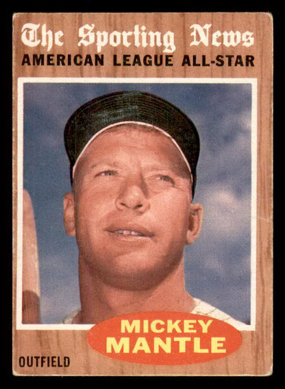 1962 Topps Baseball #471 Mickey Mantle A.S. Yankees VG-EX 565726