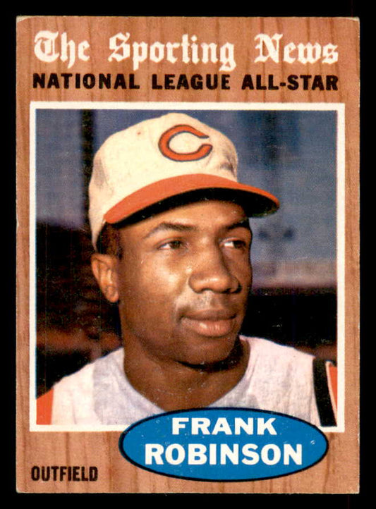 1962 Topps Baseball #396 Frank Robinson A.S. Reds EX-MT 565730