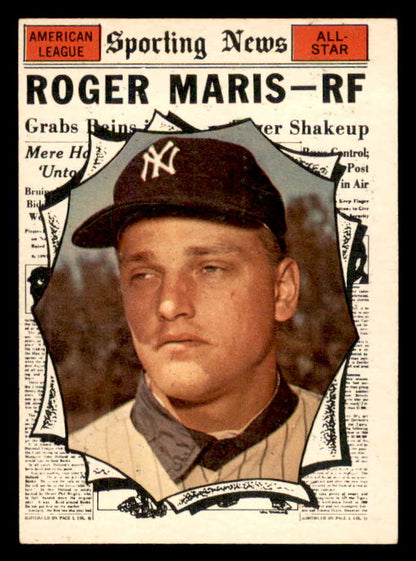 1961 Topps Baseball #576 Roger Maris A.S. Yankees NR-MT 565737