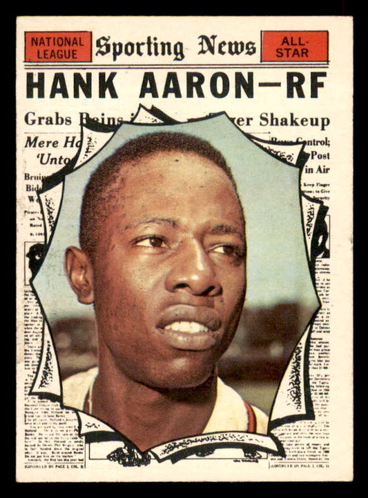 1961 Topps Baseball #577 Hank Aaron A.S. Braves EX-MT 565739