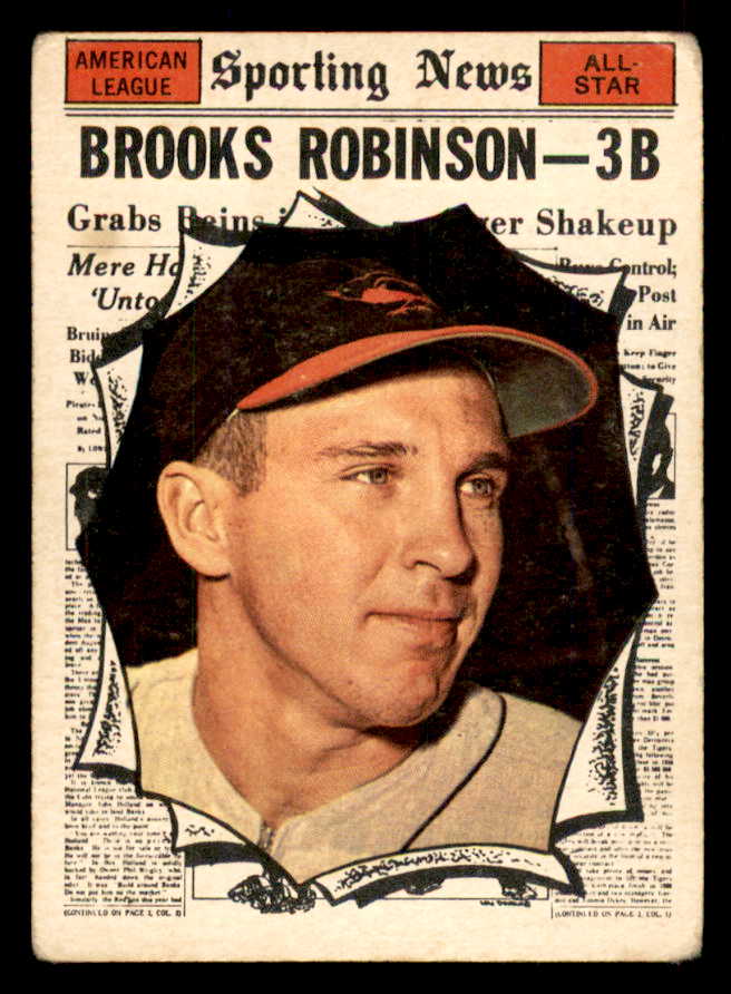 1961 Topps Baseball #572 Brooks Robinson A.S. Orioles VG 565741